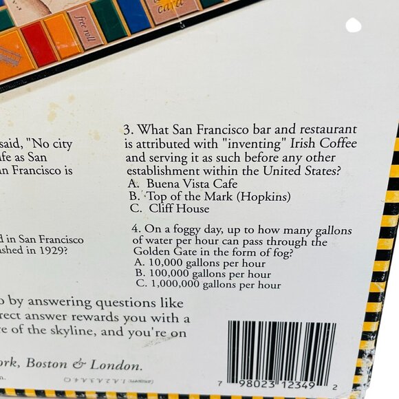 Play San Francisco Definitive City Trivia Board Game Collectible Gift - Picture 4 of 13